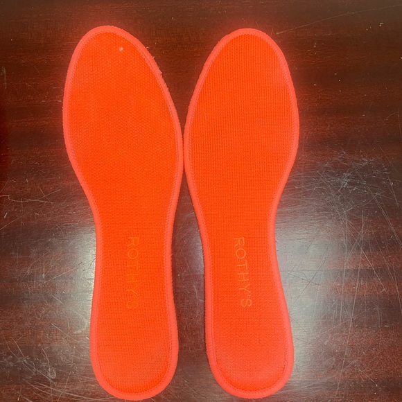 Rothy’s The Flat Shoes in Cherry Pop Colorblock Red Round Toe US 8